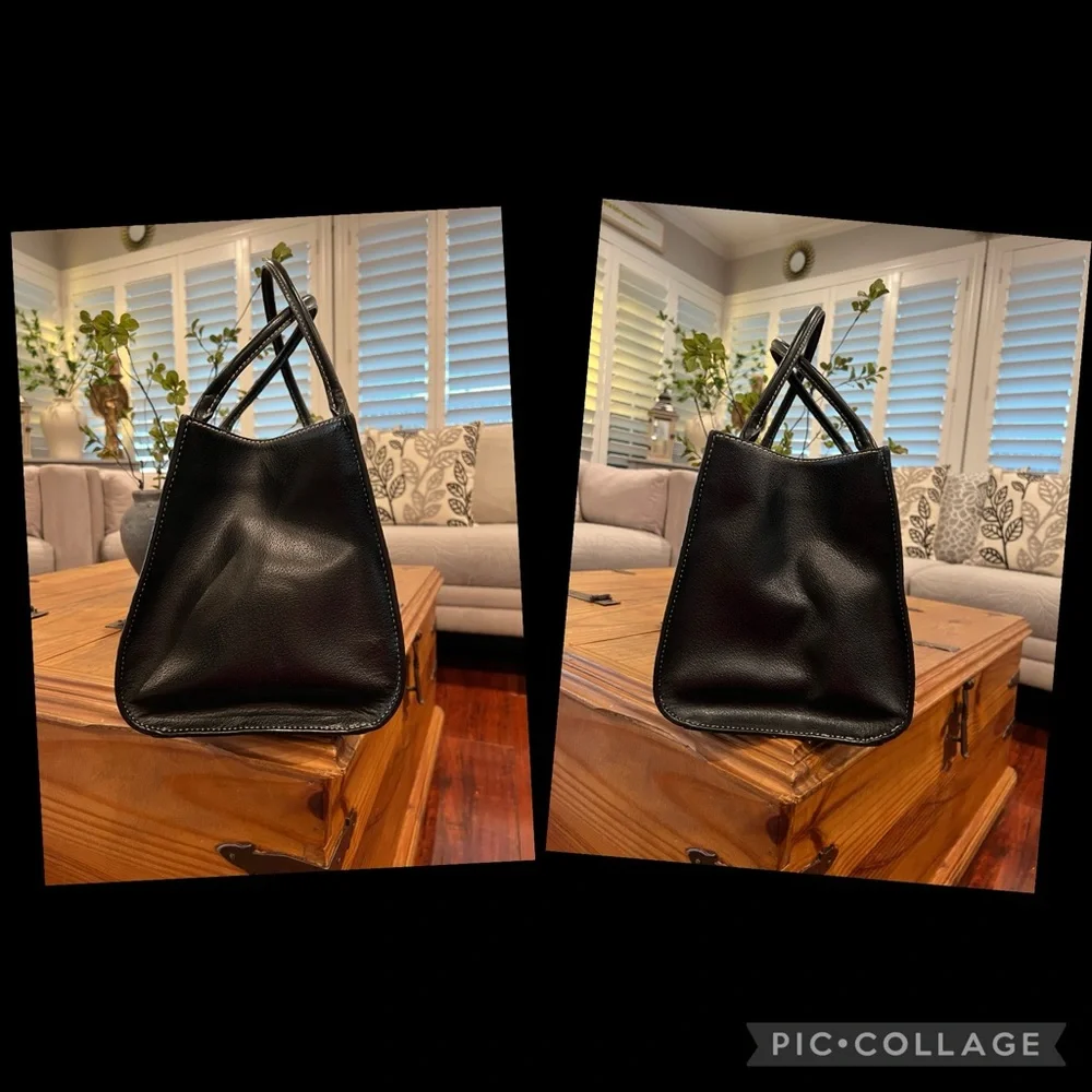 kate spade Black Leather Top-Handle Satchel